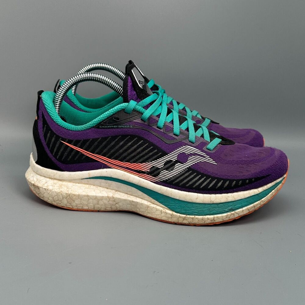 Saucony Endorphin Speed 2 Women's 9.5 Purple Athletic Sneakers Lace Up Low Top
